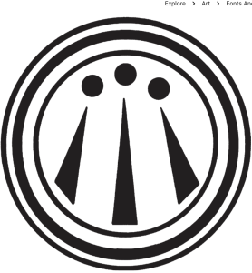 Awen symbol representing, creativity, inspiration and community